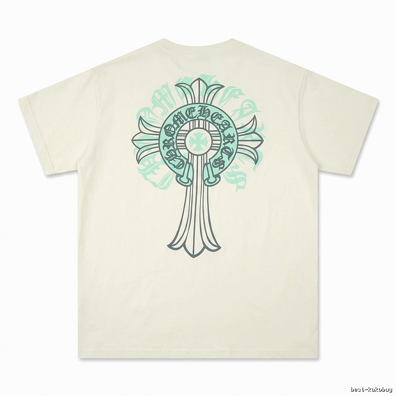 Chrome Hearts retro-style beige T-shirt