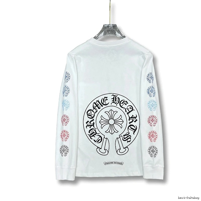 Chrome Hearts Retro Style White Long-Sleeve