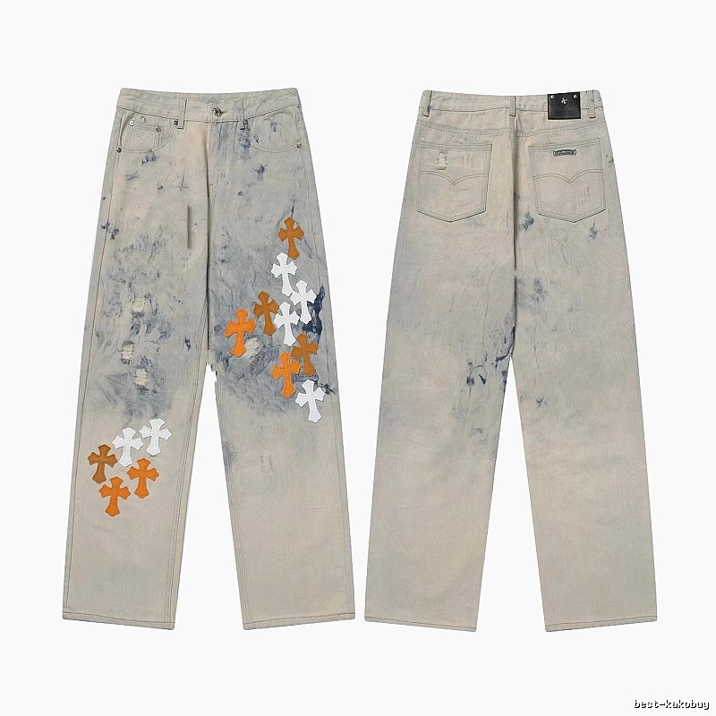 Chrome Hearts Weekend Graphic jeans Light Denim Jeans for Weekend Wear