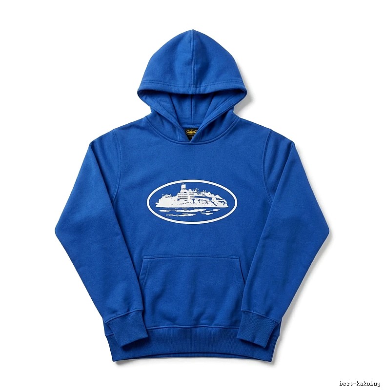 Corteiz Boat Logo Trendy Blue Sweatshirt