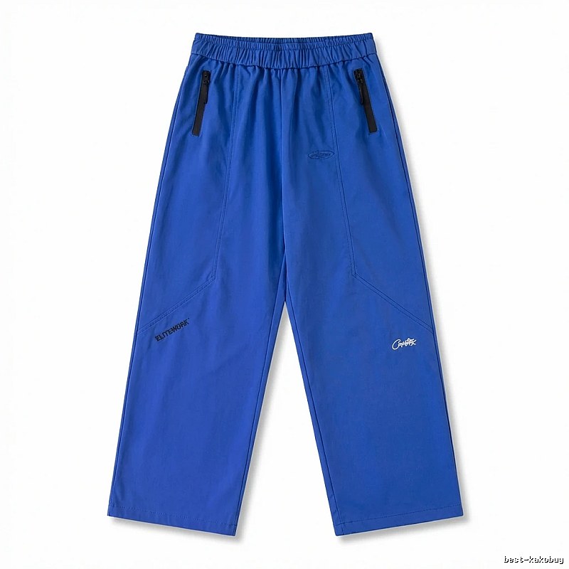 Corteiz casual style blue long trousers