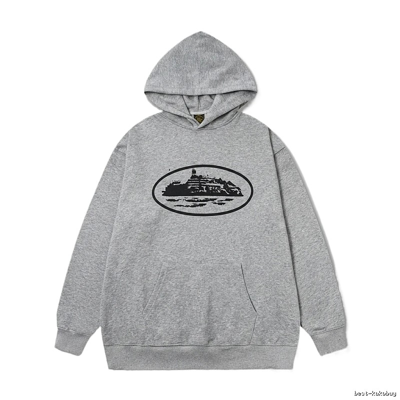 Corteiz grey minimalist hoodie