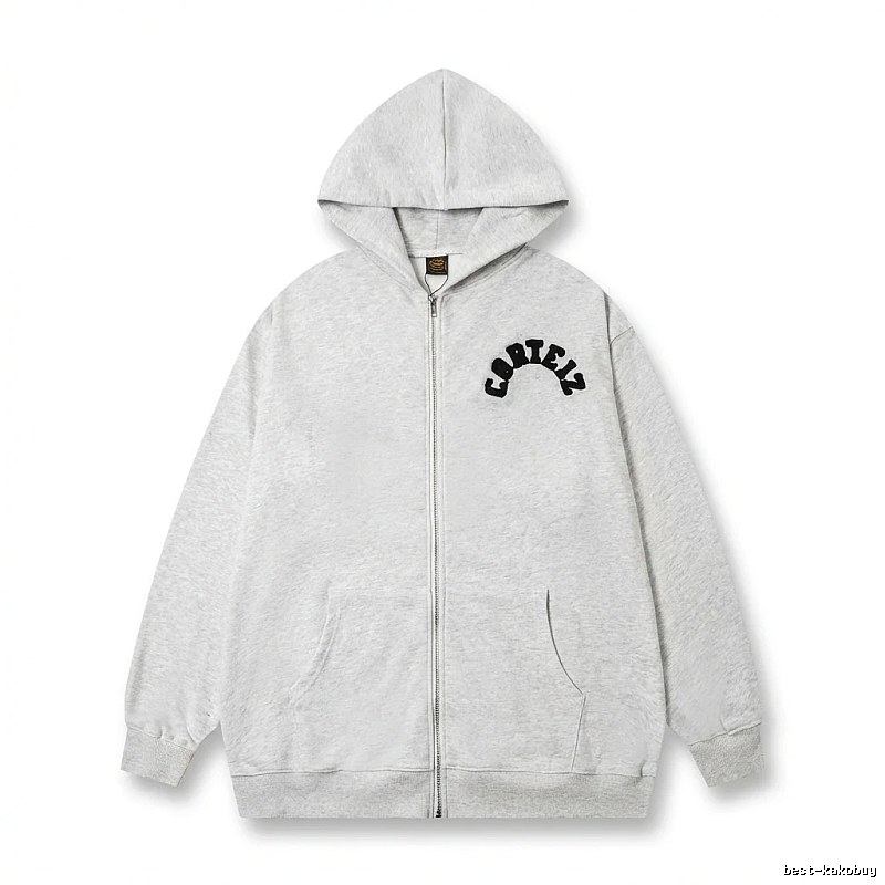 Corteiz letter - printed grey hoodie