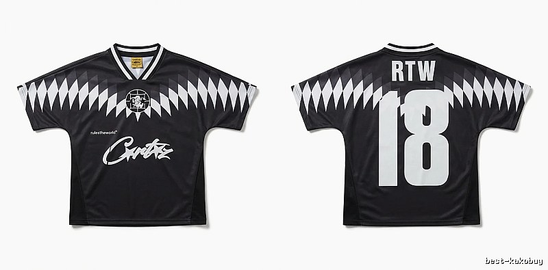 Corteiz RTW Series Black and White Wind Top
