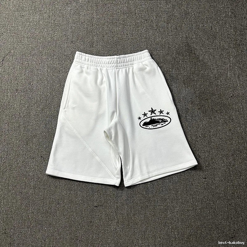 Corteiz star - printed white shorts