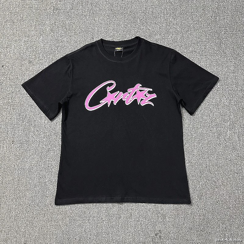 Corteiz Travel Logo T-shirt Black Corteiz with Modern Look