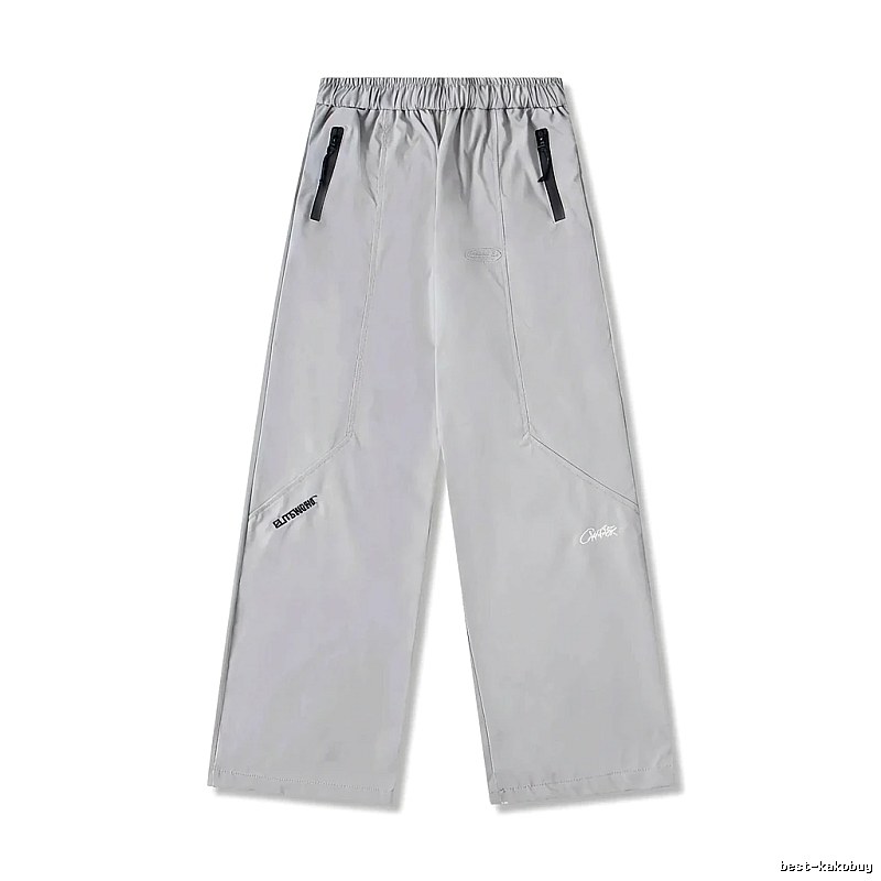 Corteiz Workwear Style Light Grey Trousers