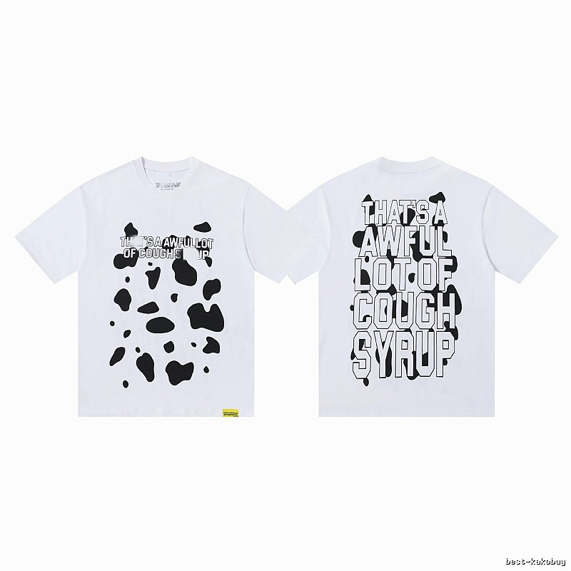 COUGH SYRUP Print Street Style White T-Shirt