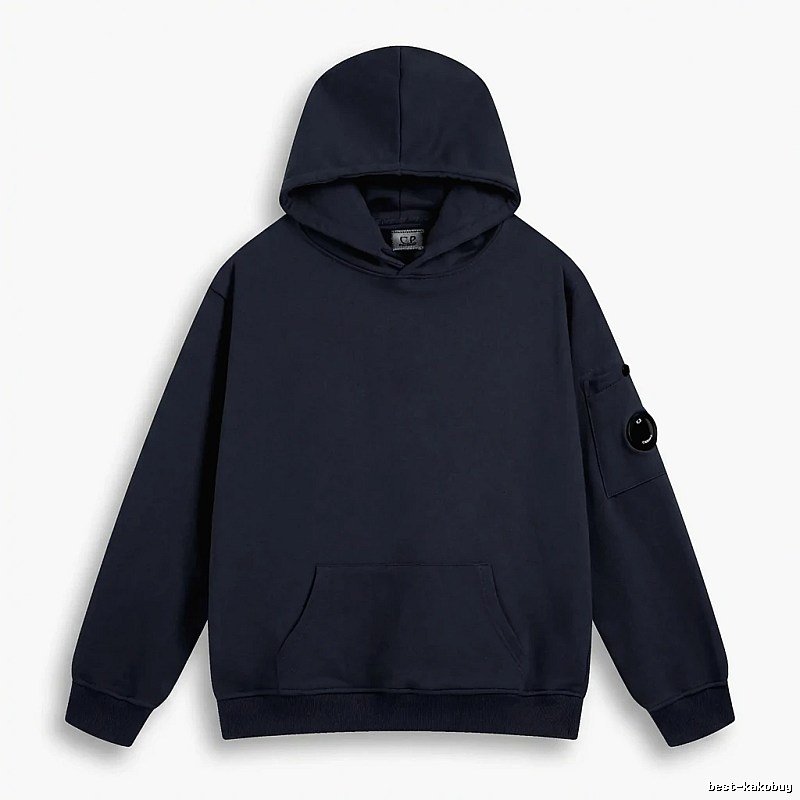 C.P. Navy Blue Minimalist Style Hoodie