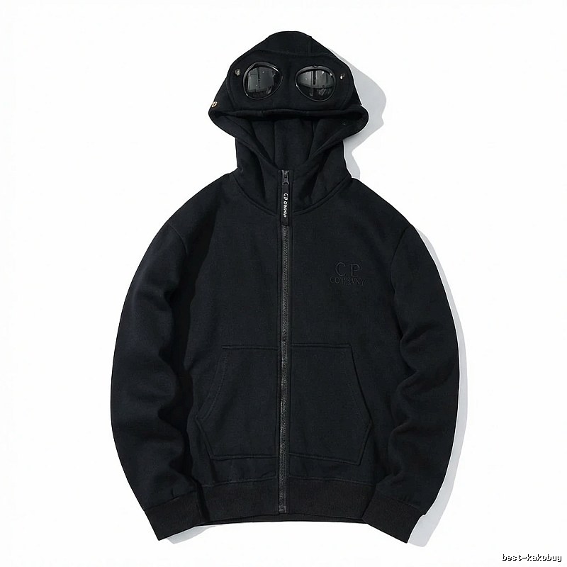 C.P. retro-style black hoodie