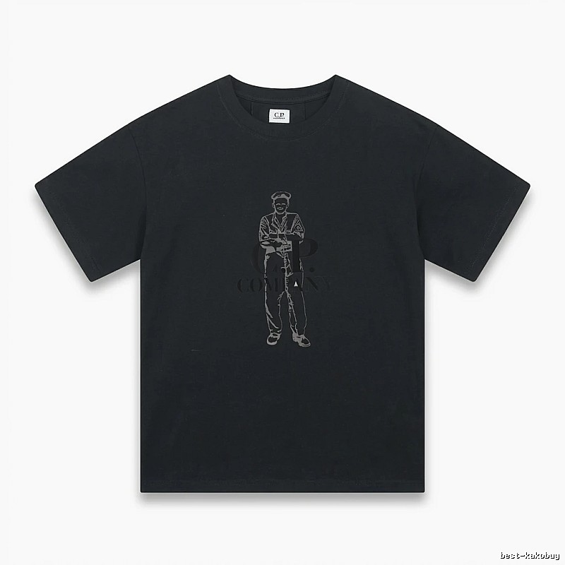 C.P. retro style black T-shirt