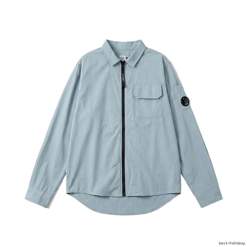 C.P. Series Simple Style Light Blue Shirt