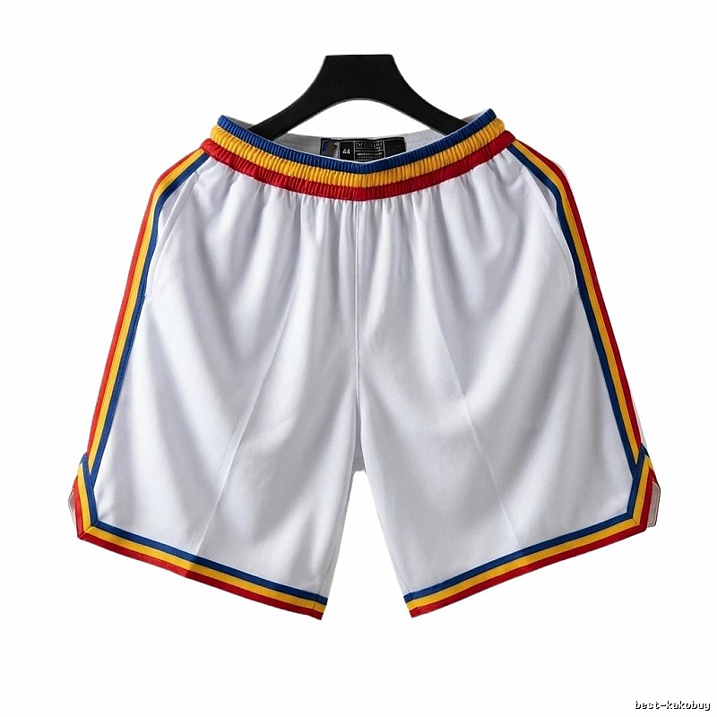 Curry series retro-style white shorts