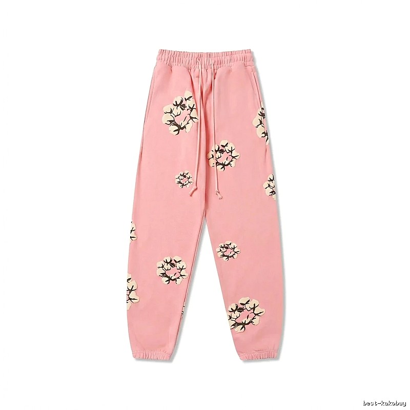 DENIM TEARS Floral Pink Sweatpants