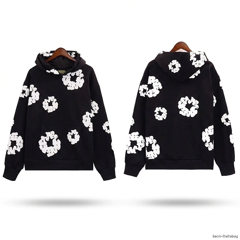 DENIM TEARS Printed Trendy Cool Black Sweatshirt