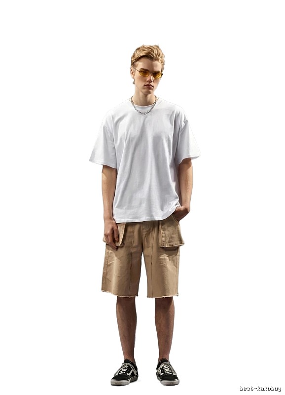 DENIM TEARS Simple Style White T-shirt