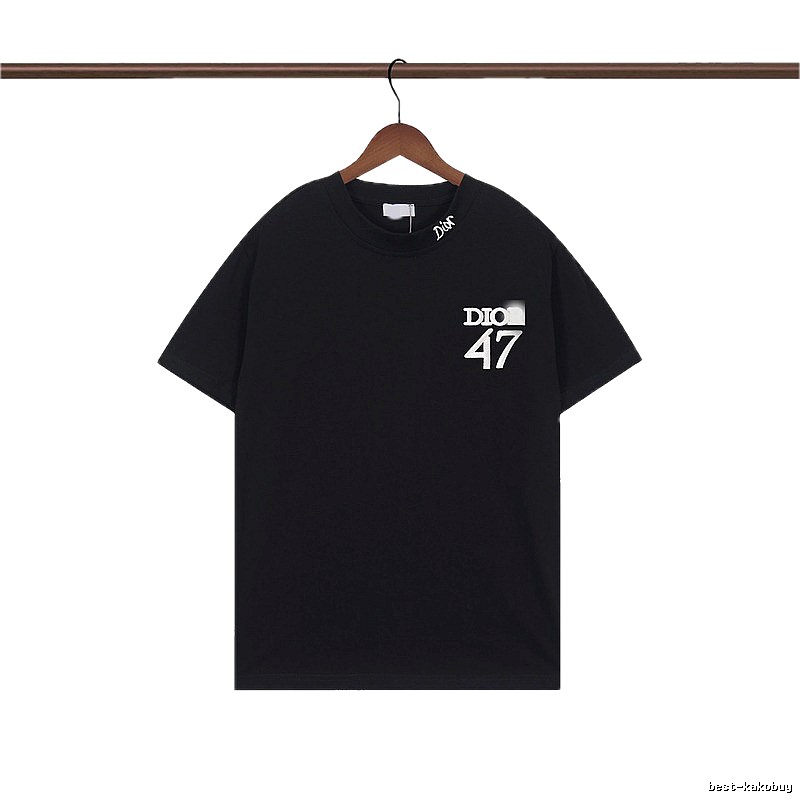 Dior 47 Collection Minimalist Style Black T-Shirt