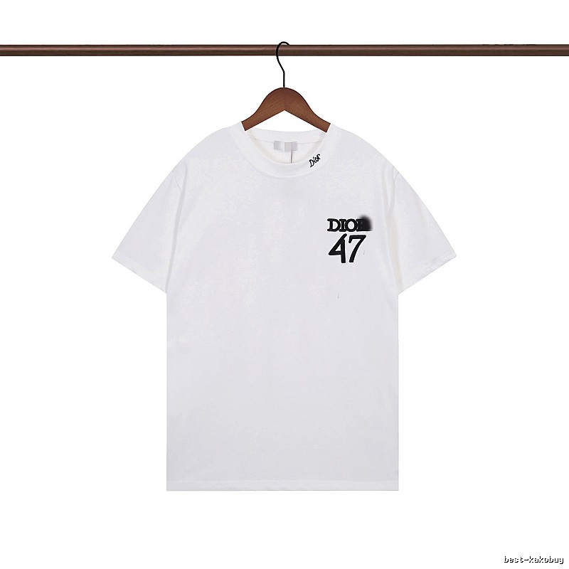 Dior 47 Collection Minimalist Style White T-Shirt