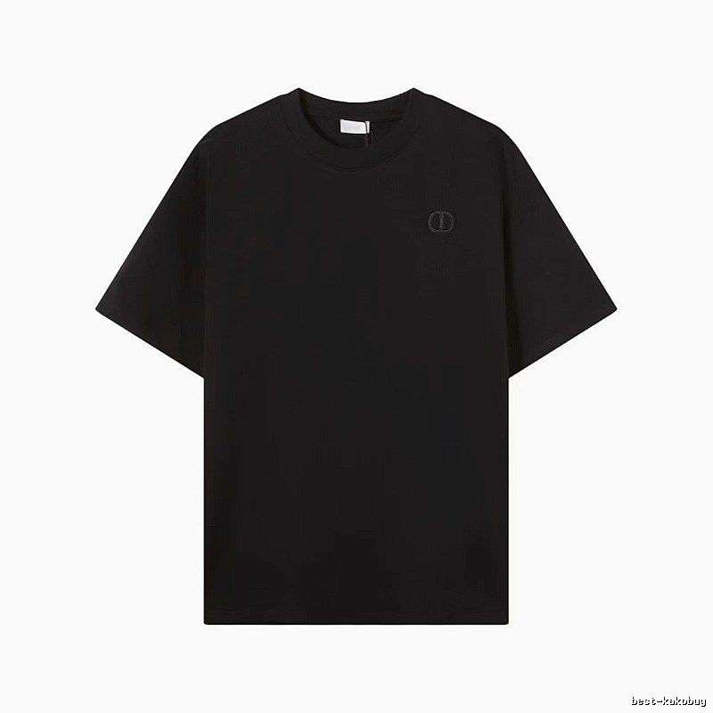 Dior Classic Collection Minimalist Style Black T-Shirt