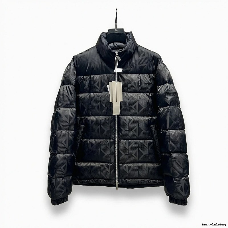 Dior diamond - checkered black down jacket