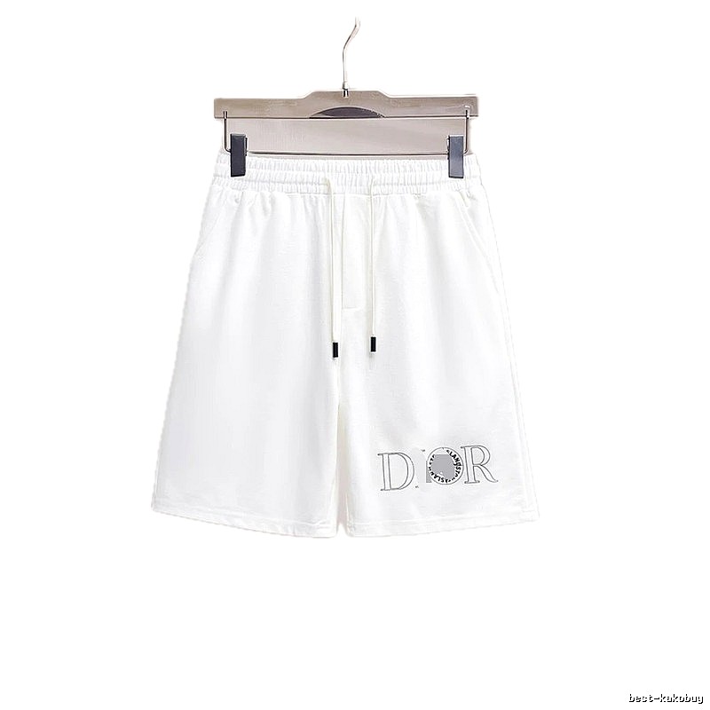 Dior Letter Print Casual Style White Shorts