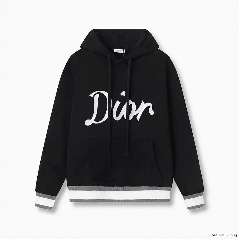 Dior letter-style black sweatshirt