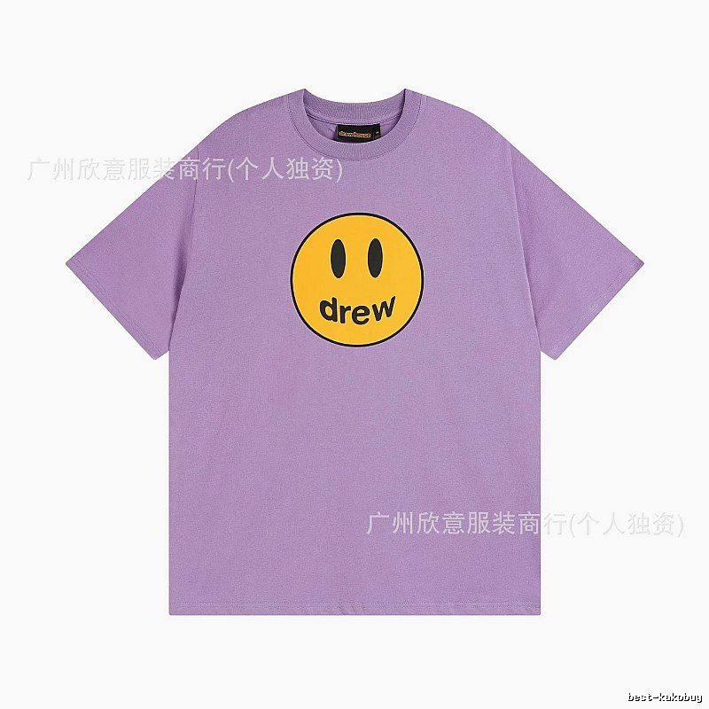 DREW Smile Street Style Purple Short Sleeve T-shirt