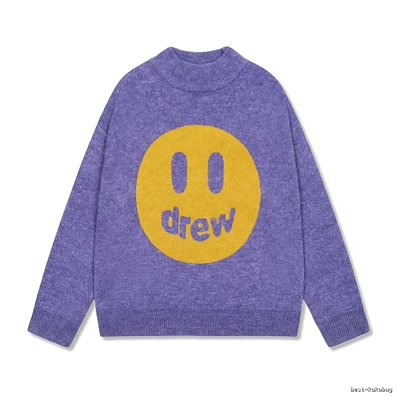 DREW Smiley Purple Sweater