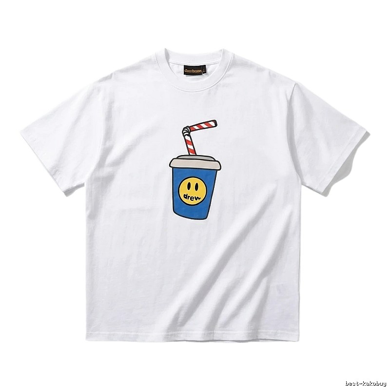DREW Smiley Series Simple White T-shirt