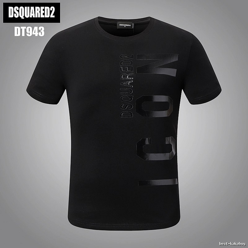 DSQUARED2 ICON Streetwear Black Short-sleeve T-shirt