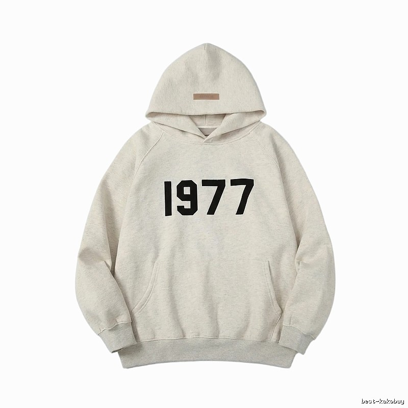 ESSENTIALS 1977 Style Light Grey Hoodie