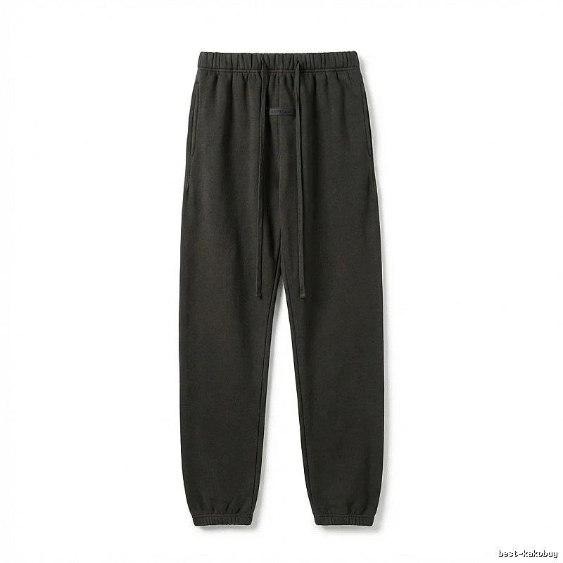 ESSENTIALS Basic Casual Black Pants
