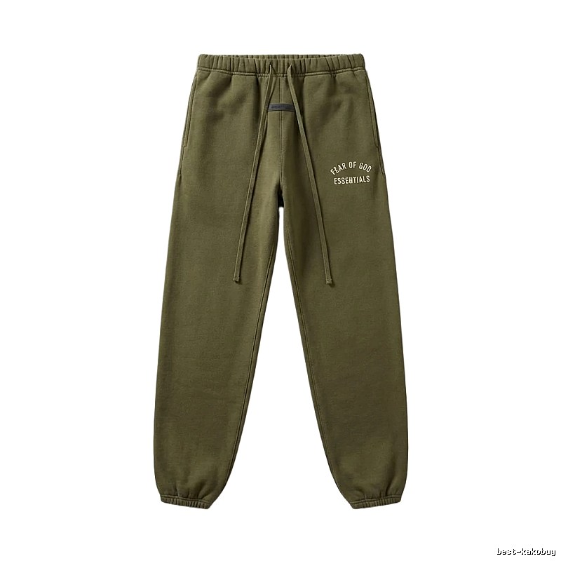 ESSENTIALS casual style olive green sweatpants