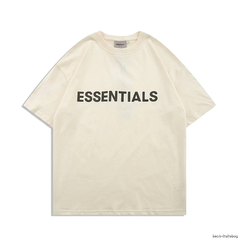 ESSENTIALS minimalist style beige T-shirt