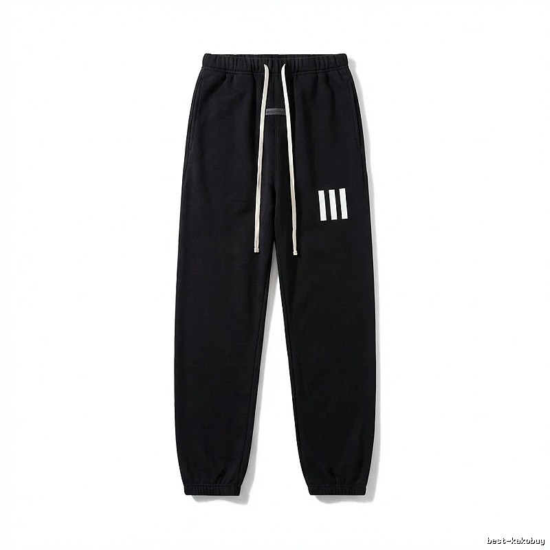 ESSENTIALS minimalist style black sweatpants