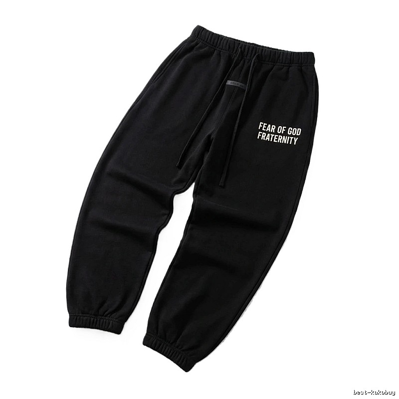 ESSENTIALS minimalist style black sweatpants
