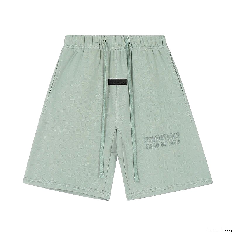 ESSENTIALS minimalist style light green shorts