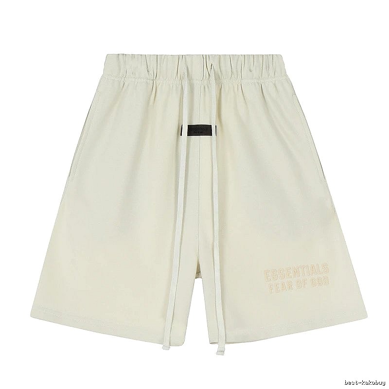 ESSENTIALS minimalist style off-white shorts