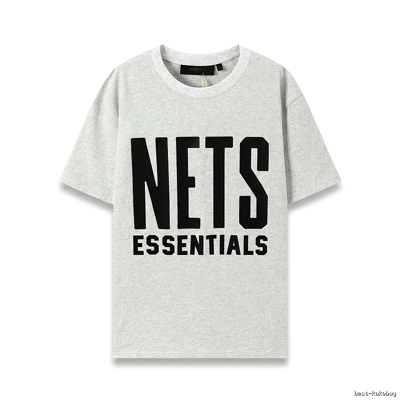 ESSENTIALS Trendy Brand Simple Style Grey T-shirt