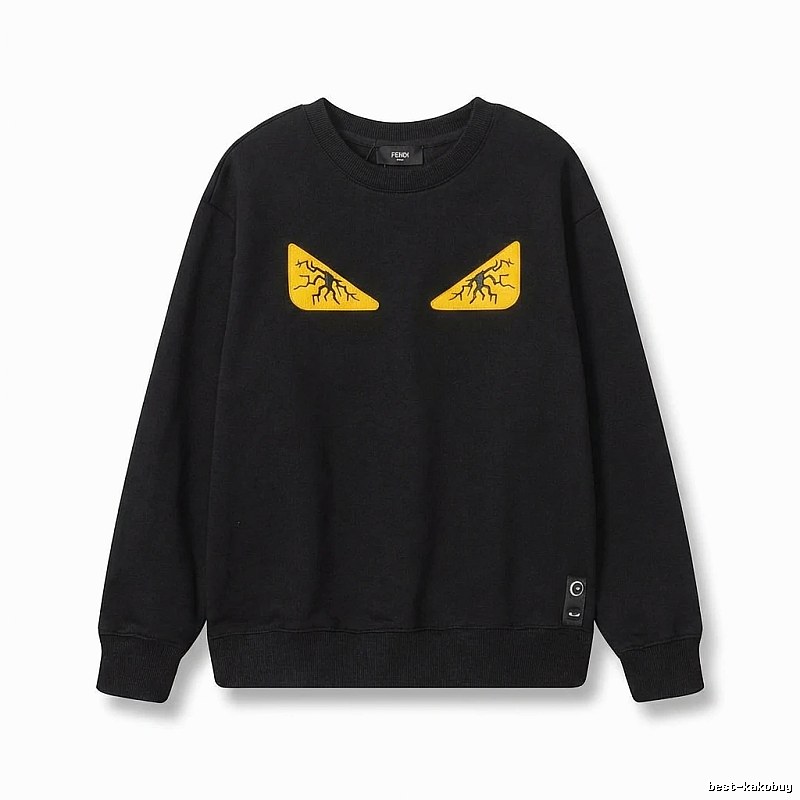 Fendi Monster Trendy Cool Black Sweatshirt