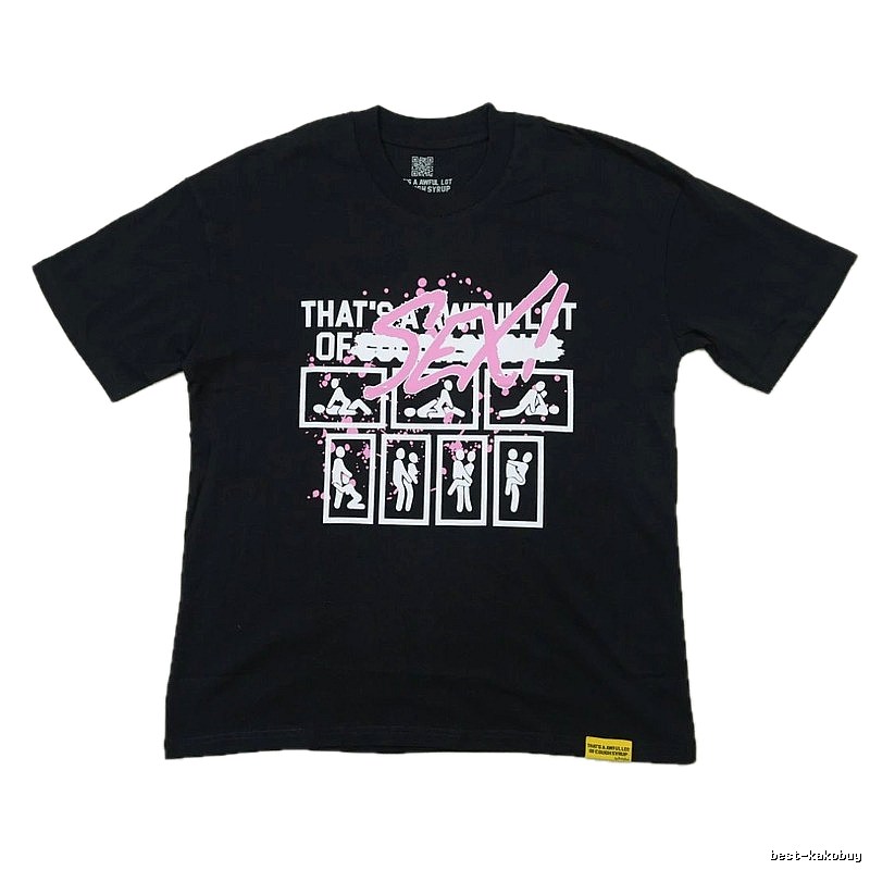FR2 Funky Print Street Style Black Short-sleeve T-shirt