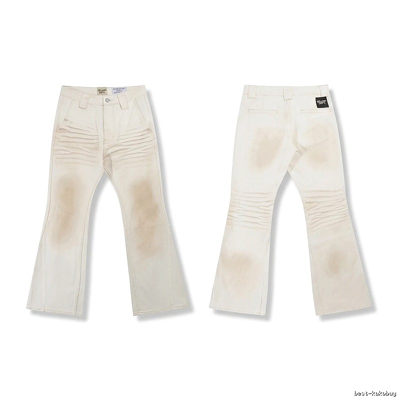 Gallery Dept. distressed-style white jeans