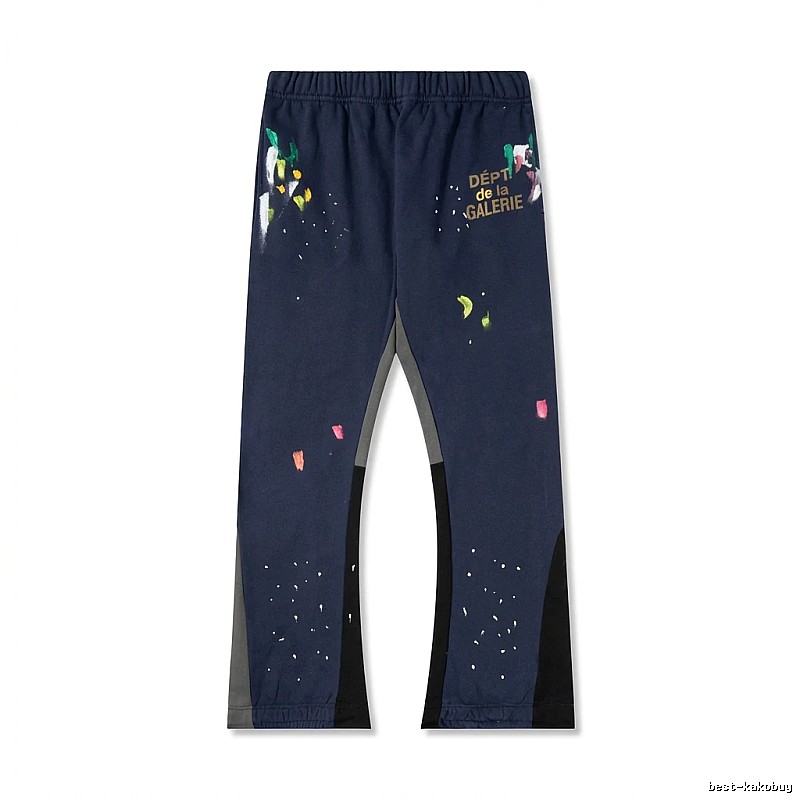Gallery Dept graffiti-style dark blue sweatpants
