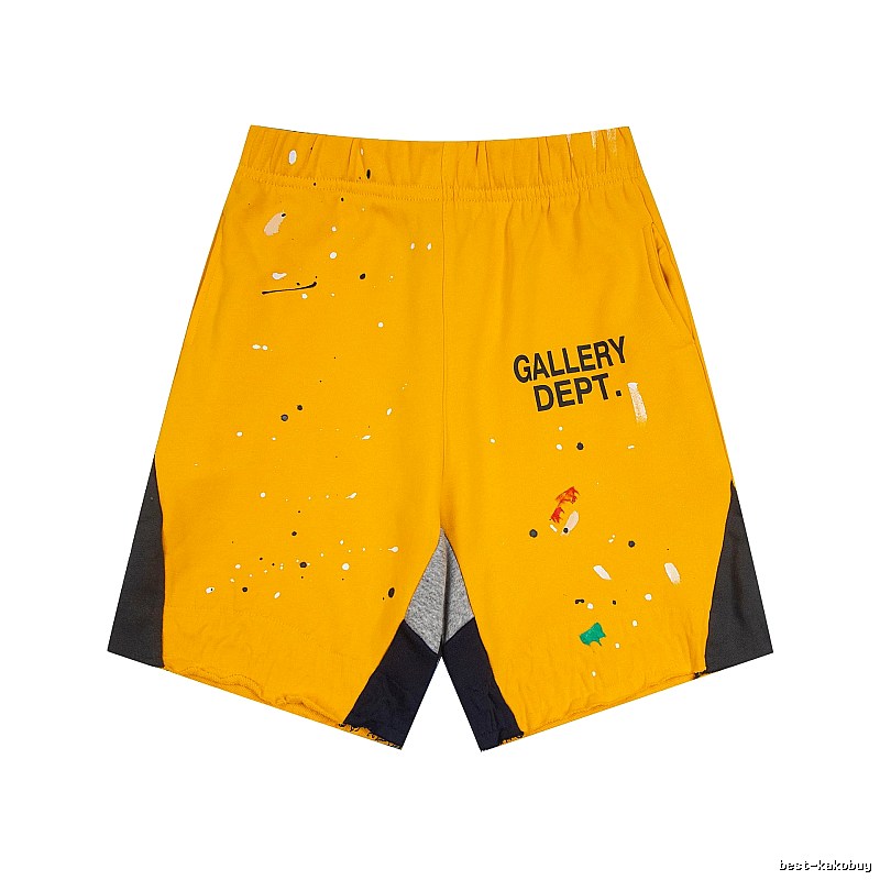 Gallery Dept. Graffiti-style Yellow Shorts
