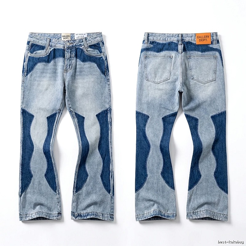 Gallery Dept. patchwork and color - blocking jeans