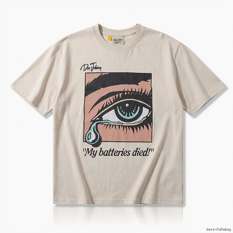 Gallery Dept Tearful Print Light Beige T-shirt