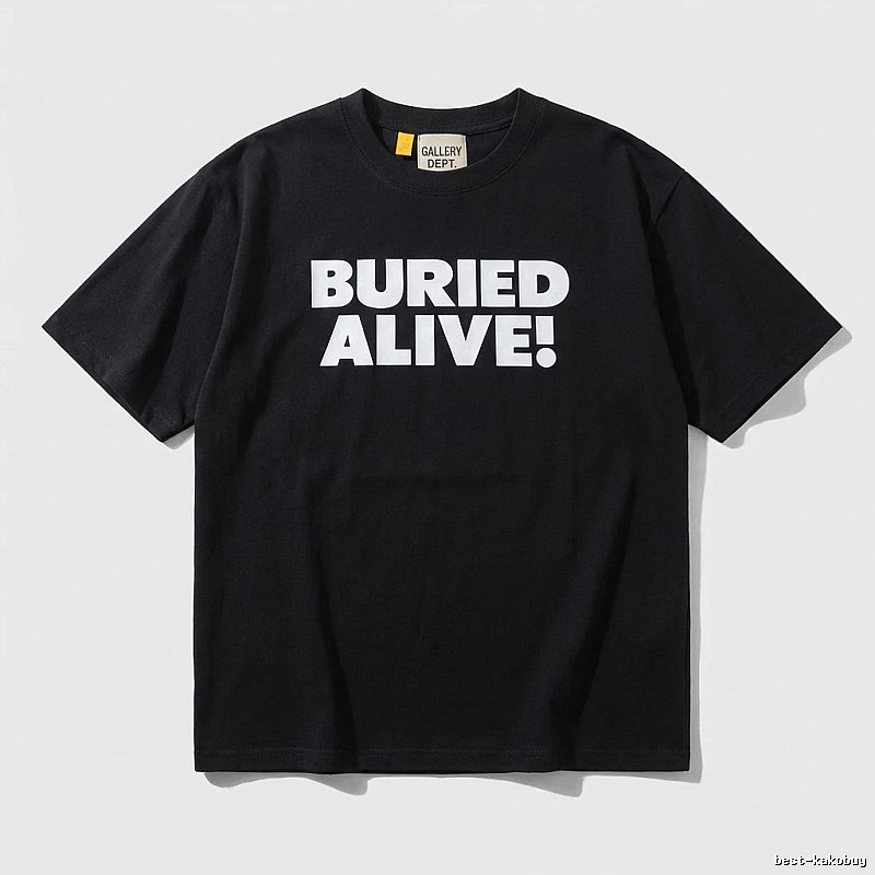 Gallery Dept Trendy and Cool Style Black T-shirt