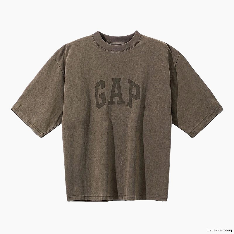 Gap Kanye Minimalist Style Dark Gray Short Sleeve