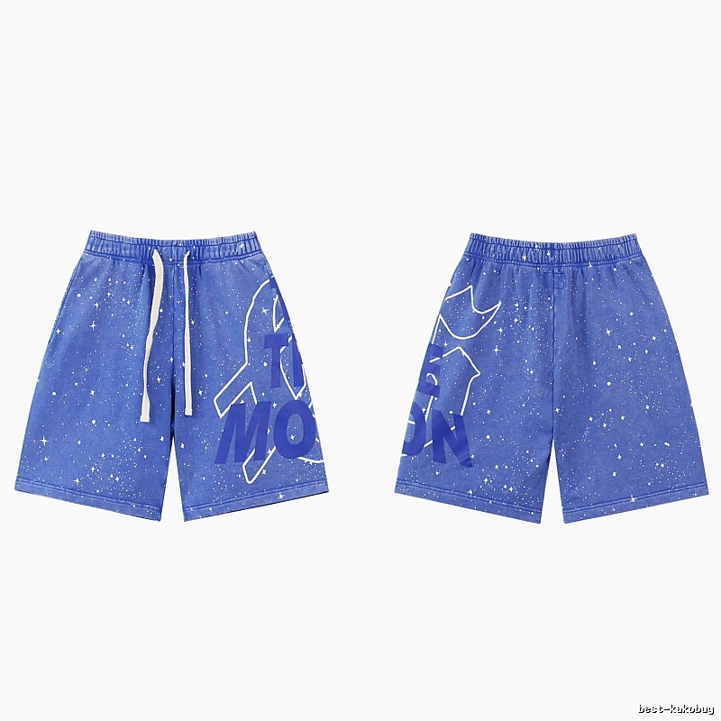 Godspeed Starry Sky Street Style Blue Shorts