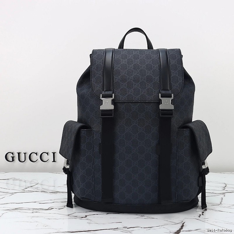 Gucci Black Gucci Monogram Backpack Backpack for Casual Outfits